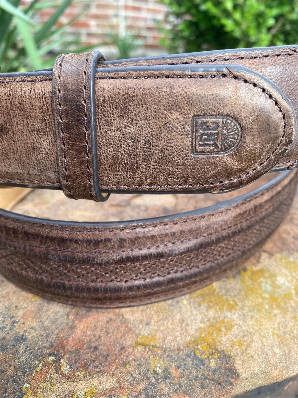 JRC & Sons Handmade Genuine Goat Leather Belt Size 44